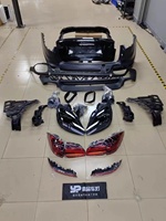 Kit de carrosserie de vente chaude pour Cayenne 2011-2017 changement à 2018 inclure le pare-chocs avant arrière avec phare de calandre