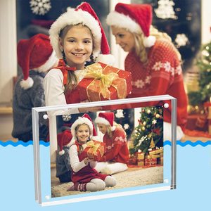 Factory Custom 4x4 4x6Inch Clear Acrylic Desktop <b>Photo</b> <b>Frame</b> <b>Double</b> Sided Acrylic Picture <b>Frame</b> - Product Image 4