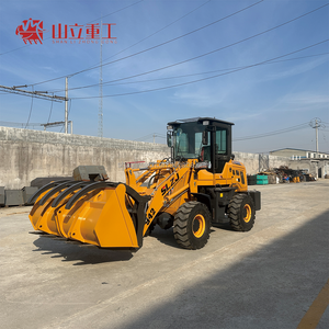 शान्ली मिनी बैक लोडर 3.5 टन व्हील लोडर 75kw डीजल इंजन 1 मीटर बकेट उच्च दक्षता - Product Image 2