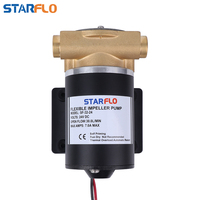 STARFLO Pompe à eau auto-amorçante 12V DC avec support OEM personnalisé, similaire à la pompe à turbine flexible Jabsco pour applications marines