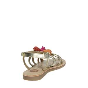 Sandalias Planas Gioseppo con Estampado de Leopardo Dorado y Borlas para Mujer - Product Image 3