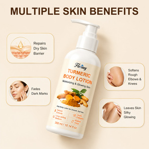 Lotion Corporelle Hydratante et Éclaircissante au Curcuma <span class=keywords><strong>24H</strong></span> Longue Durée 300ml – Prévient la Sécheresse Saisonnière et les Démangeaisons, Renforce la Barrière Cutanée - Product Image 4