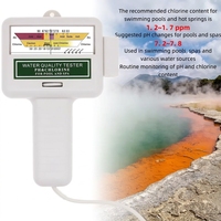 Détecteur de chlore portable 2 en 1 PH CL2, testeur de chlore 5.5-9.0pH, moniteur de qualité de l'eau pour piscine