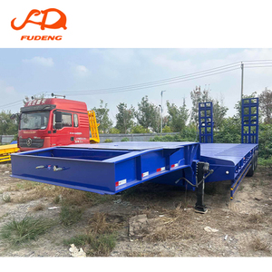 3/4-assige 40 <span class=keywords><strong>60</strong></span> 80 ton capaciteit gooseneck aanhangwagen, lowboy, laagbed, 100 ton lowboy, vlakke oplegger, multi transport - Product Image 6