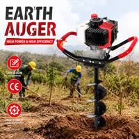 Offre Spéciale Tarière thermique 42,7 cm³ à essence 2 temps pour la plantation d'arbres, homologuée CE, pour jardin et agriculture