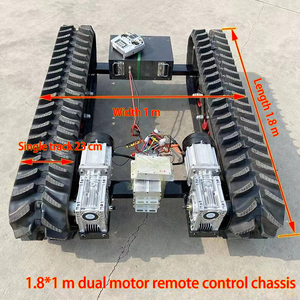 Châssis de robot à chenilles en caoutchouc de haute qualité, plateforme de châssis à chenilles robuste pour équipement de construction - Product Image 5