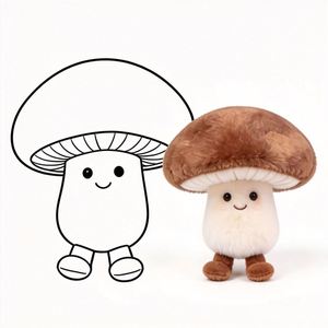 Jouets en peluche en forme de légumes en gros, personnalisables, doux et en vrac - Product Image 1