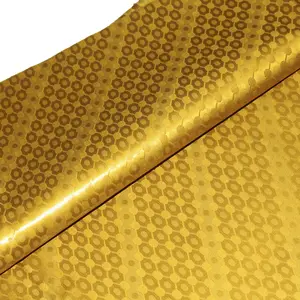 Super Gold XXL 160cm Original Bazin Riche Tissu Africain Cotton Damask Fabric Textiles For Clothing