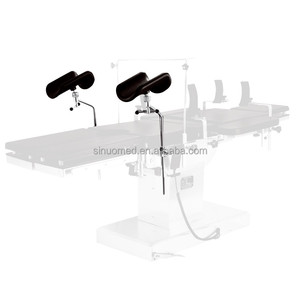 Penyangga Kaki Manual SiNuo SN-LF01 untuk Aksesoris Tempat Tidur Medis Ginekologi dan Kebidanan, Penjepit Penyangga Kaki Warna Hitam, Bersertifikasi CE Kelas I - Product Image 1