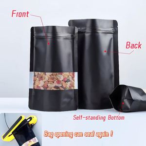 Black Mylar <b>Bags</b> <b>Food</b> Storage Smell Proof Stand up Pouch Black Ziplock <b>Bags</b> Stand up Foil Pouch Packaging <b>Bags</b> - Product Image 4