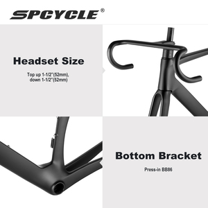 Spcycle Cáp Hàng Không Tất Cả Cáp Bên Trong Siêu Nhẹ Di2 Khung Đĩa Đường Trường Carbon Phanh Khung Xe Đạp Đường Trường - Product Image 4