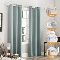 Tringle à rideau Premium de 125 pouces, 140 pouces, 150 pouces pour grande fenêtre, décoration moderne pour projet de maison