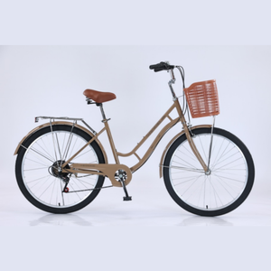 Alta calidad 24 26 pulgadas marco de acero al carbono Bicicleta <span class=keywords><strong>paseo</strong></span> ciclismo ciudad bicicleta mujeres bicicleta para damas - Product Image 2