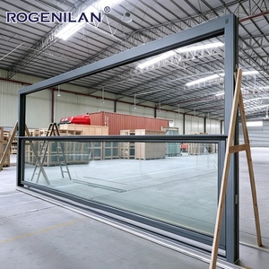 Ventanas Corredizas Verticales Inteligentes <span class=keywords><strong>de</strong></span> Aluminio con Doble Acristalamiento y Elevación Eléctrica <span class=keywords><strong>de</strong></span> <span class=keywords><strong>Vidrio</strong></span> Templado a Medida Rogenilan - Product Image 1