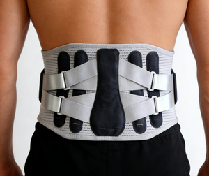 Ceinture de rééducation pour hernie discale <span class=keywords><strong>lombaire</strong></span>, ceinture abdominale amincissante, ceinture de soutien avec plaque en acier - Product Image 1