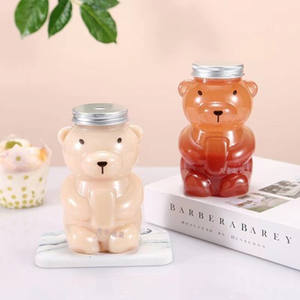 MAYSURE魅力的なファッションデザインベア型ボトルPET動物型プラスチックボトル500MLミルクティーハニーキャンディー用 - Product Image 6