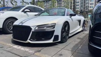 Kit de carrosserie en résine Audi R8 de haute qualité nouveau ajustement parfait mise à niveau RG Style pare-chocs avant jupe latérale pare-chocs arrière becquet boulonné