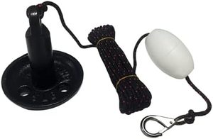 Nouveau kit d'ancre de bateau en acier marin de 5lb/8lb/10lb avec ancre marine de conception de champignon de vinyle noir de flotteur blanc - Product Image 2