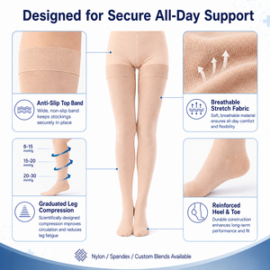 <span class=keywords><strong>Calze</strong></span> a Compressione Personalizzate per Donne, Graduazione Medica 20-30 mmHg, Supporto Forte, Punta Chiusa, Anti Vene Varicose - Product Image 3