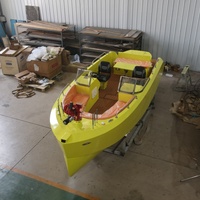 Bateau de travail et bateau à fond plat en aluminium sur mesure avec certificat, compatible avec des moteurs électriques ou à essence