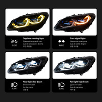 Nouveaux phares LED LKS 55W 6000K pour Z4 E89 2009-2016, lentille laser Angel Eye, DRL blanc/jaune