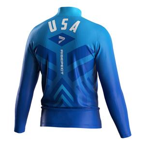 Sudadera de cuello alto con cremallera de un cuarto para hombre, de alta calidad, para calentamiento de lucha, venta al por mayor - Product Image 4