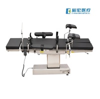Table d'opération électrique à cinq commandes de haute qualité avec support d'imagerie radiologique en C pour salle de chirurgie hospitalière