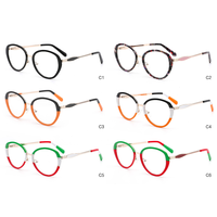 Montures de lunettes BONA en acétate et métal, lunettes tendance et confortables en acétate pour femmes et hommes, usage quotidien