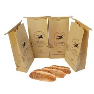 Bolsa de Papel Kraft con Ventana Transparente para Envasado de Alimentos para Perros, Palomitas, Galletas y Chocolate, Resistente a la Grasa, con Cierre Metálico y Logotipo Personalizado de Fábrica, Venta al Por Mayor - Product Image 1