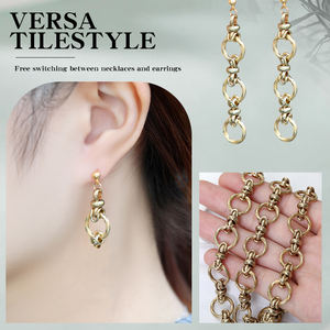 Cadena de Latón Crudo de Alta Calidad Estilo Hip Hop para Hombre y Mujer, Collares de Moda, Cadena Redonda Elegante en Rollo para Kit de Fabricación de Joyas - Product Image 4