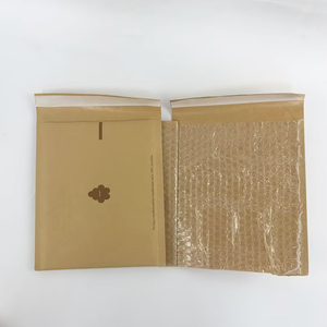 Eco-Friendly Printed Kraft Bubble Mailers - Eco Friendly Bubble Courier Bag <b>Envelopes</b> for Small Business Self Adhesive Tape - Product Image 5