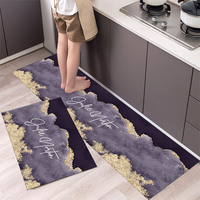 Wholesale Polyester Non slip Water Absorbent Floor Mat Kitchen Door Mat Washable Kitchen Mat