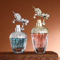 Vente en gros Bouteille de parfum de luxe pour dames Forme unique 50ml 80ml Conception spéciale Bouteille de parfum en verre