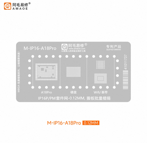 Amaoe mbga แท่นปลูกดีบุกแม่เหล็กสำหรับ <span class=keywords><strong>iPhone</strong></span> 7G-16Pro <span class=keywords><strong>MAX</strong></span> ฮาร์ดดิสก์ซ่อมแซมแผ่นโลหะขูดลายฉลุเครื่องมือด้วยมือ BGA - Product Image 6