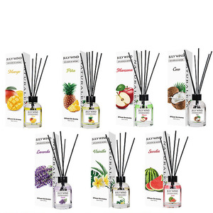 Vendita calda di vetro 100ML per Reed diffusore Set di oli essenziali per la casa Hotel aria fresca <span class=keywords><strong>ambiente</strong></span> per la casa Hotel decorazione regalo - Product Image 2
