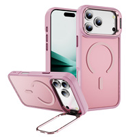 Coque pour iPhone 18 Pro Max avec support 360°, fine, translucide et mate, pour iPhone 17 Pro Max