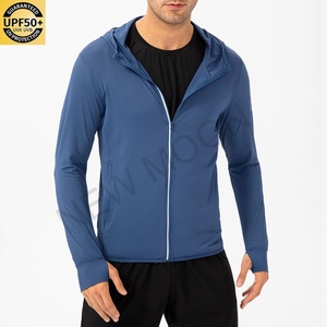 เสื้อฮู้ดผู้ชายสำหรับฤดูใบไม้ร่วงและฤดูหนาว แบบสวมหัว แขนยาว มีช่องสำหรับนิ้วมือ เหมาะสำหรับออกกำลังกาย - Product Image 4