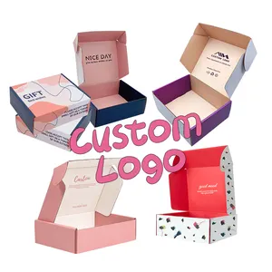 custom size logo paper packing transport order promo box corrugated gift packaging shipping mailers box