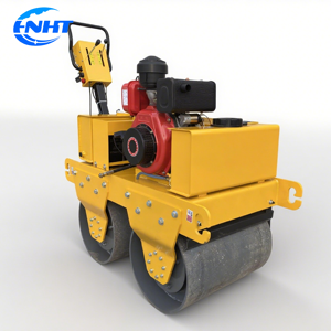 Promenade du rouleau 25KN vibrant derrière le compacteur diesel d'asphalte pour la construction de routes - Product Image 1