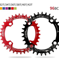 Pignon simple en alliage d'aluminium 7075-T6 pour vélo de montagne 22T-44T 96 104BCD