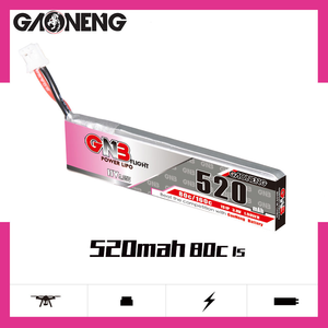 Gaoneng gnb 1S 3.8V hv 520mAh 80C ph2.0 Cáp LiPo pin điện cho whoop mcpx Emax tinyhawk <span class=keywords><strong>Kingkong</strong></span> tiny7 bay không người lái phụ kiện - Product Image 2