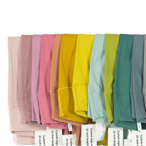 Custom Logo Nude Soft Women Yoga Pant High Quality 28 Colors Hot <b>Leggings</b> for Women Yoga Gym Elasticity High Waist <b>Leggings</b> - Product Image 1