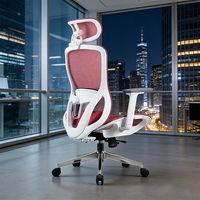 Chaise de bureau pivotante de luxe réglable pour ordinateur à domicile, dossier haut, chaise de direction ergonomique