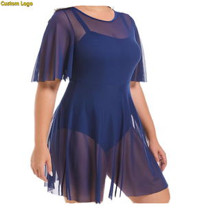 Traje <span class=keywords><strong>de</strong></span> <span class=keywords><strong>Baño</strong></span> <span class=keywords><strong>de</strong></span> una Pieza <span class=keywords><strong>de</strong></span> Malla Transparente para Mujer, Talla Grande, con Logotipo Personalizado, con Parte Inferior Integrada, Almohadillas Extraíbles, Tirantes Ajustables - Product Image 1