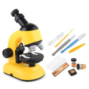 360 derece dönen oyuncak mikroskop 5 kondenser delikler çocuklar için oyuncaklar eğitici mikroskop oyuncaklar - Product Image 2