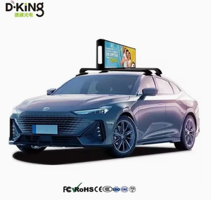 Affichage LED double face P2.5 pour taxi, écran LED publicitaire extérieur sur le toit - Product Image 1