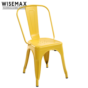 WISEMAX Mobilier de café design classique <span class=keywords><strong>Chaise</strong></span> de restaurant industrielle <span class=keywords><strong>Chaise</strong></span> de salle à manger vintage en <span class=keywords><strong>métal</strong></span> avec siège en <span class=keywords><strong>bois</strong></span> <span class=keywords><strong>Chaise</strong></span> de bistro - Product Image 6