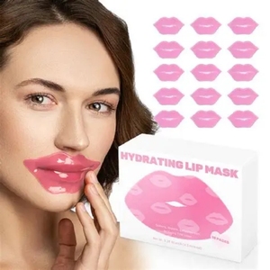 <span class=keywords><strong>Masque</strong></span> Lèvres Coréen Hydratant et Apaisant en Tissu au Collagène de Rose Bio, Personnalisé en Usine, Soin de la Peau Multicolore - Product Image 4