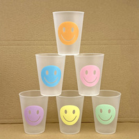 Gobelets jetables personnalisables Gobelets en plastique à paroi unique pour collation et boisson pour une fête de stade Cadeaux de marketing