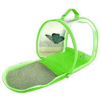 Nouveau Portable Pliable Insecte Cage Papillon Habitat Haute Transparent Écran Maille Terrarium